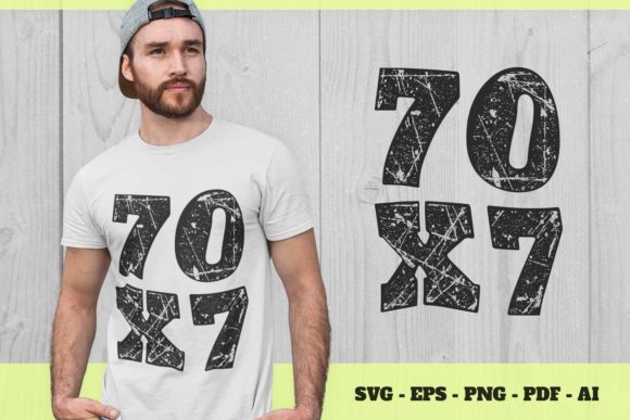 70 X 7 Christian T-Shirt Design Graphics Review