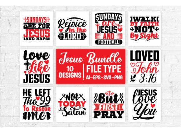 Christian Jesus Svg T-Shirt Designs & Graphics