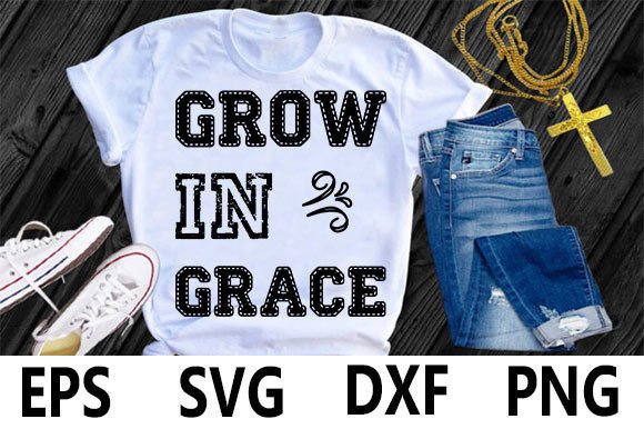 Christian T-Shirt Design: Grow in Grace Graphics Review