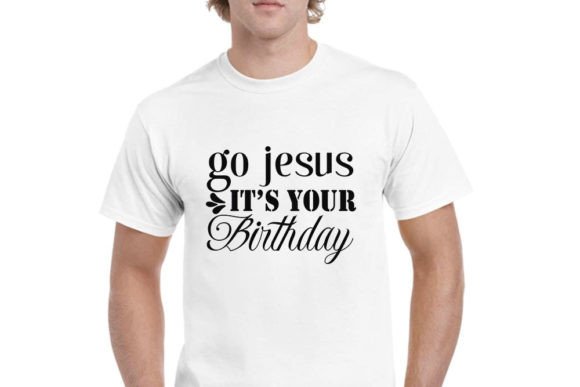 Christmas SVG Design, Go Jesus: Graphics & T-Shirt Designs
