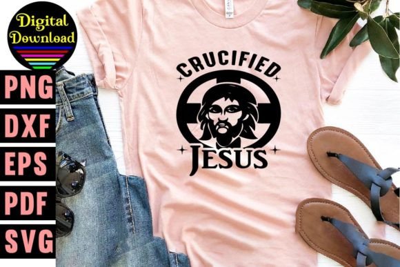 Crucified Jesus Svg Designs: Graphics & T-Shirt