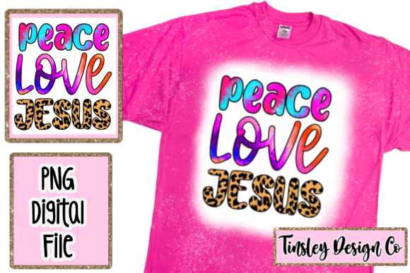 Png Sublimation Peace Love Jesus God Graphics