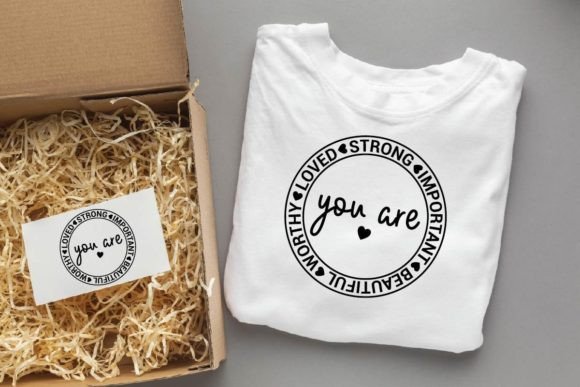 You Are, Loved, Important: Christian Graphics & T-Shirt Designs